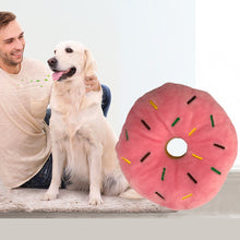 Load image into Gallery viewer, Dog Donuts Plush Toys Chew Toy Funny Puppy Dog Interactive Toy Chew Resistan Squeaky Toy Cat and Dog Boredom Relief Toys
