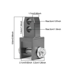 Load image into Gallery viewer, M8 M10 Motorcycle Modify Rear Shock Round End Change Fork End Accessories Dual Fork Port Rear Shock Height Increase Part
