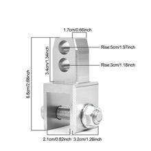 Load image into Gallery viewer, M8 M10 Motorcycle Modify Rear Shock Round End Change Fork End Accessories Dual Fork Port Rear Shock Height Increase Part
