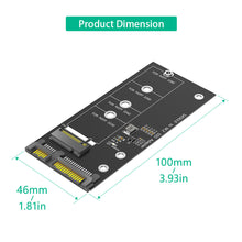 Load image into Gallery viewer, M.2 NGFF to SATA Adapter Card B Key/B &amp; M Key SSD Converter NGFF M2 to 2.5 Inch SATA III Drivers For NGFF M.2 2280 2260 2242 2230 SSD (Not for M.2 NVME)
