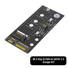 Load image into Gallery viewer, M.2 NGFF to SATA Adapter Card B Key/B &amp; M Key SSD Converter NGFF M2 to 2.5 Inch SATA III Drivers For NGFF M.2 2280 2260 2242 2230 SSD (Not for M.2 NVME)
