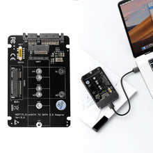 Load image into Gallery viewer, 1PC 2 IN 1 Combine M.2 NGFF Key B &amp; mSATA SSD To SATA3 Adapter 
