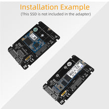 Load image into Gallery viewer, 1PC 2 IN 1 Combine M.2 NGFF Key B &amp; mSATA SSD To SATA3 Adapter 
