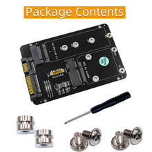 Load image into Gallery viewer, 1PC 2 IN 1 Combine M.2 NGFF Key B &amp; mSATA SSD To SATA3 Adapter 
