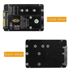 Load image into Gallery viewer, 1PC 2 IN 1 Combine M.2 NGFF Key B &amp; mSATA SSD To SATA3 Adapter 
