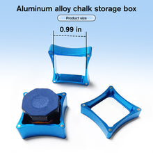 Load image into Gallery viewer, 1PC Universal Strong Magnetic Aluminum Alloy Chalk Storage Box Anti-Stain Three-Section Chalk Protection Box Billiards Supplies
