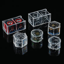 Load image into Gallery viewer, 1PC Transparent Acrylic Chalk Storage Box Square Round Hexagonal Chalk Stain-Proof And Moisture-Proof Protective Box Billiards Supplies
