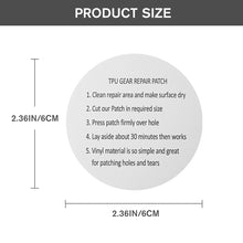 Load image into Gallery viewer, 6CM TPU Transparent Circular Repair Patch Outdoor Tent Raincoat Swimming Ring Waterproof And Leak-Proof Repair Tape

