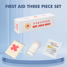 Load image into Gallery viewer, Disposable First Aid Kit 3-Piece Set Triangular Bandage Elastic Bandage And CPR Barrier Mask Outdoor Emergency Medical Supplies
