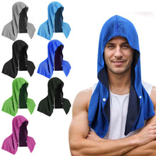 Load image into Gallery viewer, 1PC Outdoor Sports Quick-Dry Cooling Scarf Towel Single Button Design Gym Beach Camping U-Shaped Cooling Sun Protection Head Wrap
