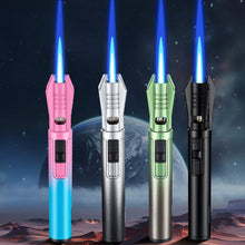 Load image into Gallery viewer, Portable Outdoor Handheld Torch Lighter With Visible Gas Window High-Temperature Resistant Direct Flame Mini Welding Torch
