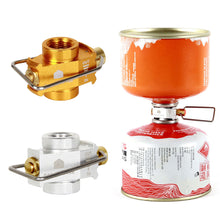 Load image into Gallery viewer, 1PC Outdoor Camping Flat Gas Canister Refill Adapter Residual Gas Transfer Valve Compatible with Stove Burner

