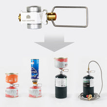 Load image into Gallery viewer, 1PC Outdoor Camping Flat Gas Canister Refill Adapter Residual Gas Transfer Valve Compatible with Stove Burner

