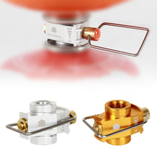 Load image into Gallery viewer, 1PC Outdoor Camping Flat Gas Canister Refill Adapter Residual Gas Transfer Valve Compatible with Stove Burner
