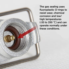 Load image into Gallery viewer, 1PC Outdoor Camping Flat Gas Canister Refill Adapter Residual Gas Transfer Valve Compatible with Stove Burner
