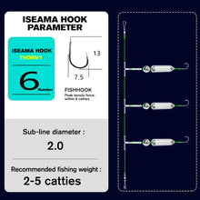 Load image into Gallery viewer, European-Style Anti-Snag Bottom Hook For Multi-Layer Fishing System Ready-To-Fish Iseama Hooks For Crucian Carp Grass Carp Tilapia
