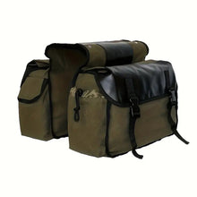 Load image into Gallery viewer, Canvas Motorcycle Saddlebag Luggage Bags Waterproof Stroage Bag For Honda Suzuki
