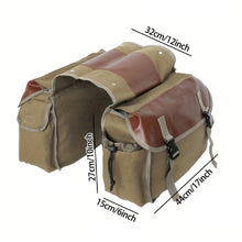 Load image into Gallery viewer, Canvas Motorcycle Saddlebag Luggage Bags Waterproof Stroage Bag For Honda Suzuki

