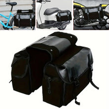 Load image into Gallery viewer, Canvas Motorcycle Saddlebag Luggage Bags Waterproof Stroage Bag For Honda Suzuki
