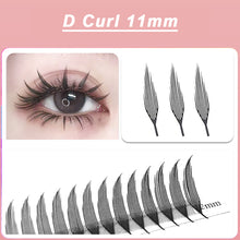 Load image into Gallery viewer, Manga Style Wings Tower Shaped Eyelashes Tower Shaped Grafting Ultra Soft and Non Loose Roots Automatic Trimming False Eyelashes
