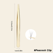 Load image into Gallery viewer, Eyelash Tweezers Grafting Eyelash Tweezers Beauty Eyelash Tweezers Blooming Golden Feather Clip False Eyelash Clip Beauty Tool

