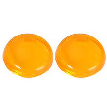 Load image into Gallery viewer, 2Pcs Motorcycle Indicator Turn Signal Light Lens Cover Caps For Harley Dyna Softail Electra Glide Road King Sportster 883 1200

