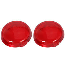 Load image into Gallery viewer, 2Pcs Motorcycle Indicator Turn Signal Light Lens Cover Caps For Harley Dyna Softail Electra Glide Road King Sportster 883 1200
