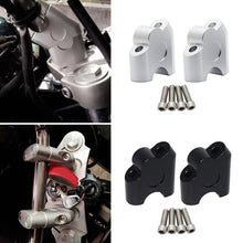 Load image into Gallery viewer, 2Pcs Universal Motorcycle Handle Riser 22mm Handlebar Clamp Mount Back Move Adapter Handlebar Riser Clamp Handlebar Riser Mount
