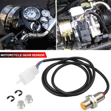 Load image into Gallery viewer, 12v Motorcycles Sensor Cable With 2 Magnets For ATV Scooter Digital Odometer Speedometer Tachometer 3 pins Sensor Cable
