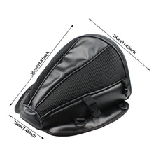 Load image into Gallery viewer, Motorcycle PU Leather Waterproof Pillion Bag Saddle Bag Tank Bag Suitable for Motorcycles and Electric Bicycles
