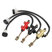 Load image into Gallery viewer, Motorcycle Rear Brake Pump with Fluid Reservoir Cup Foot Hydraulic Refit Rear Brake Master Cylinder Pump For ATV Suzuki Kawasaki Honda Yamaha

