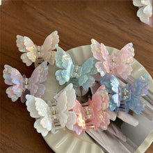 Load image into Gallery viewer, Fairy Butterfly Hair Claw French Retro Acetate Updo Clip for Chignon &amp; Bun Summer Sweet Hair Accessories
