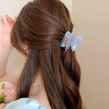 Load image into Gallery viewer, Fairy Butterfly Hair Claw French Retro Acetate Updo Clip for Chignon &amp; Bun Summer Sweet Hair Accessories
