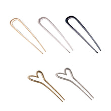 Load image into Gallery viewer, Simple U-Shaped Metal Hairpins French Style Hair Sticks Fashion Women's Hair Jewelry Accessories
