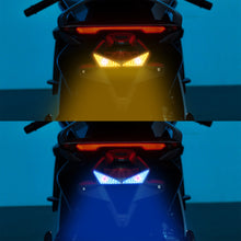 Load image into Gallery viewer, Universal Motorcycle License Plate Screw LED Running Light Angel Eyes Devil Eye Flashing Signal Light
