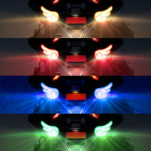 Load image into Gallery viewer, 2Pcs Motorcycle LED Angel's Wings Lights Turn Signal Lamp Motorcycle Decoration Lights Screw Light
