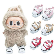 Load image into Gallery viewer, 17cm Cotton Canvas Shoes for Labubu Dolls Sports Boots Casual Doll Shoes 3.5cm Doll Accessories DIY Doll Toys
