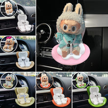 Load image into Gallery viewer, For LABUBU Air Outlet Safety Seat Car Mounted Macaron Doll Aromatherapy Clip Cartoon Toy Doll Car Cute Ornament
