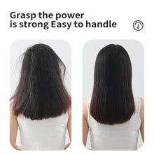 Load image into Gallery viewer, EU/US/UK/AU Plug Negative Ion Hair Straightener Brush 2-in-1 Anti-Damage Ionic Hair Styler Fast Heating Frizz Control Portable for Lazy Girls
