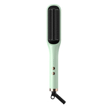 Load image into Gallery viewer, EU/US/UK/AU Plug Negative Ion 2-in-1 Straightening &amp; Curling Comb Shine Enhancing Temperature Frizz Control Lazy Girl Hair Styling Tool
