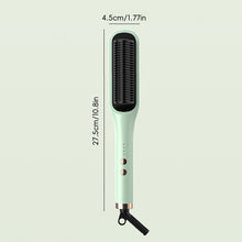 Load image into Gallery viewer, EU/US/UK/AU Plug Negative Ion 2-in-1 Straightening &amp; Curling Comb Shine Enhancing Temperature Frizz Control Lazy Girl Hair Styling Tool
