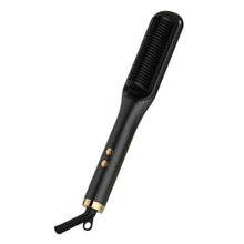 Load image into Gallery viewer, EU/US/UK/AU Plug Negative Ion 2-in-1 Straightening &amp; Curling Comb Shine Enhancing Temperature Frizz Control Lazy Girl Hair Styling Tool
