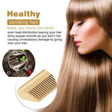 Load image into Gallery viewer, US/EU/UK Plug 2-in-1 Straightening &amp; Curling Comb Fast Heating Hair Brush Frizz Control Salon Quality Beauty Girl Hair Styling Tool
