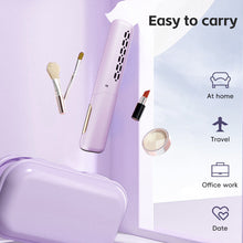 Load image into Gallery viewer, 2-in-1 Mini Travel Hair Styler Wireless USB-C Rechargeable Curling &amp; Straightening LCD Comb Auto Shutoff for Travel Beauty Hair Tool
