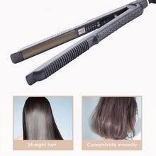 Load image into Gallery viewer, US/EU/UK Plug 2-in-1 Hair Straightener Curler Mini Flat Iron for Bangs Portable Small Wavy Curls Instant Heat Curl Ends Hair Tool
