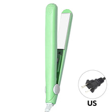 Load image into Gallery viewer, EU/US Portable Hair Styling Iron Cute Mini Travel Hair Straightener Bangs Styling Hair Iron Set Curl Ends Hair Clip Hair Beauty
