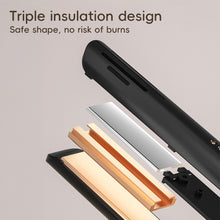 Load image into Gallery viewer, 2-in-1 Hair Styler Compact Quick Heat Frizz Free Travel Hair Straightener Professional Hair Styler Tool
