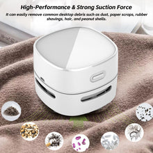 Load image into Gallery viewer, Mini Cordless Handheld Vacuum Portable Desktop All-in-One Vacuum Cleaner Keyboard Dust Scraps of Paper Clean Household Office Stationery
