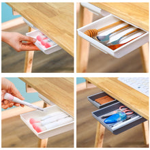 Load image into Gallery viewer, Creative Hidden Drawer Organizer Sticky Small Drawer Under Desk Space-saving Adhesive Stationery Holder Organizer Office/Home Use
