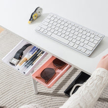 Load image into Gallery viewer, Adhesive Under Desk Drawer Hidden Storage Box Space Saving Multi-Purpose Stationery Organizer for Stationery/Office Supplies
